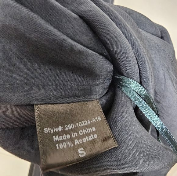 Jenni Kayne Satin Slip Dress Blue Maxi Long Size Small - Picture 4 of 7